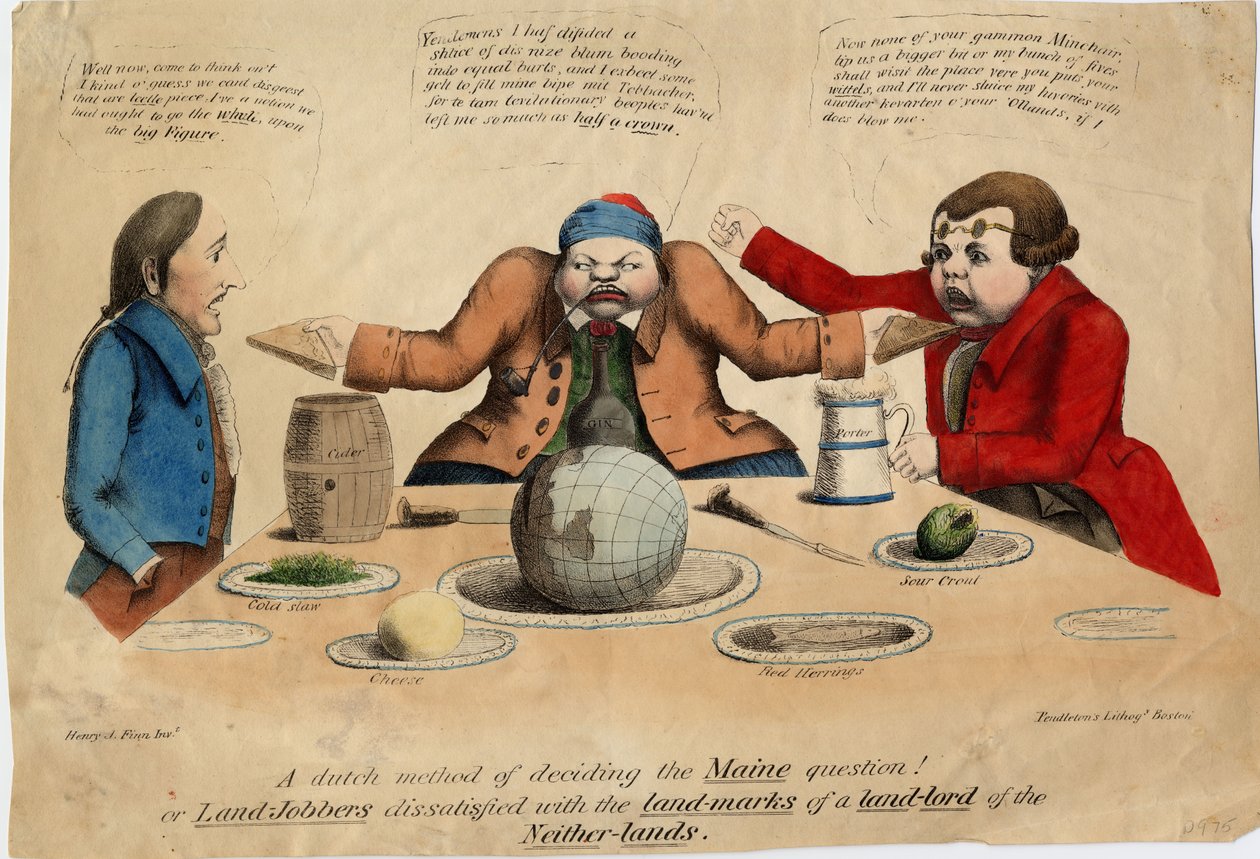 Maine sorusuna karar vermek için Hollandaca bir yöntem!, c.1831 by American School