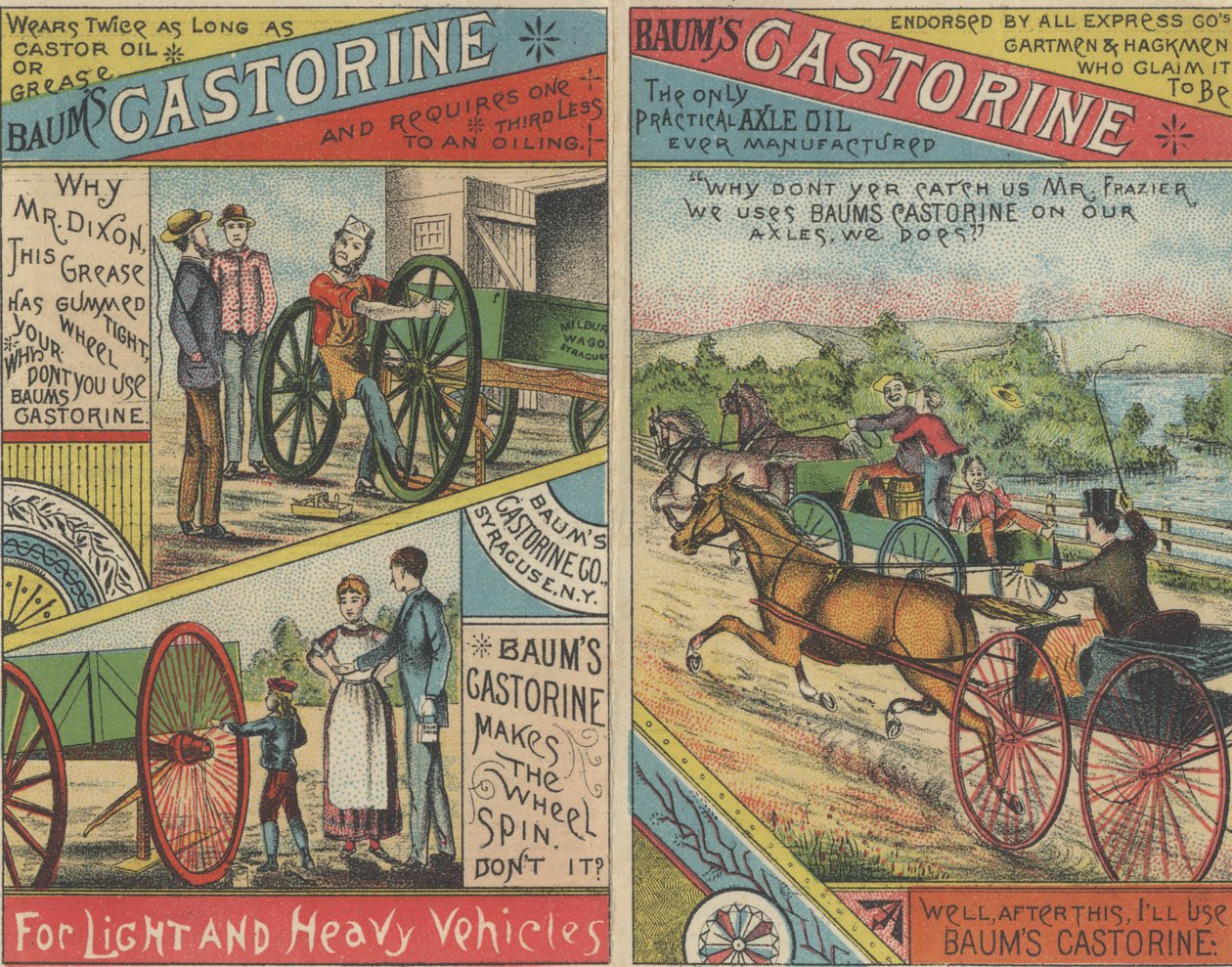 Baums Castorine için reklam, 1884 by American School