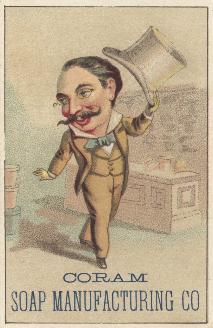 Coram Soap Manufacturing Co, c.1880 için reklam by American School