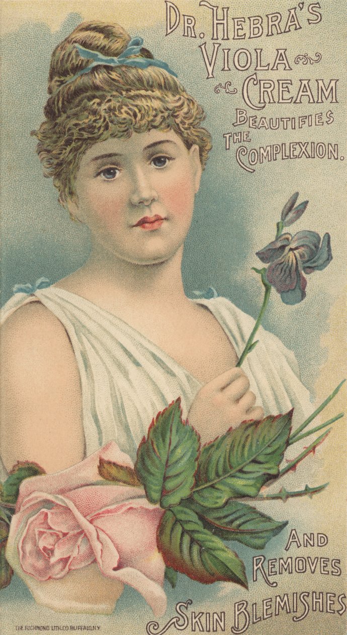 Dr. Hebras Viyola Kremi, c.1897 için Reklam by American School