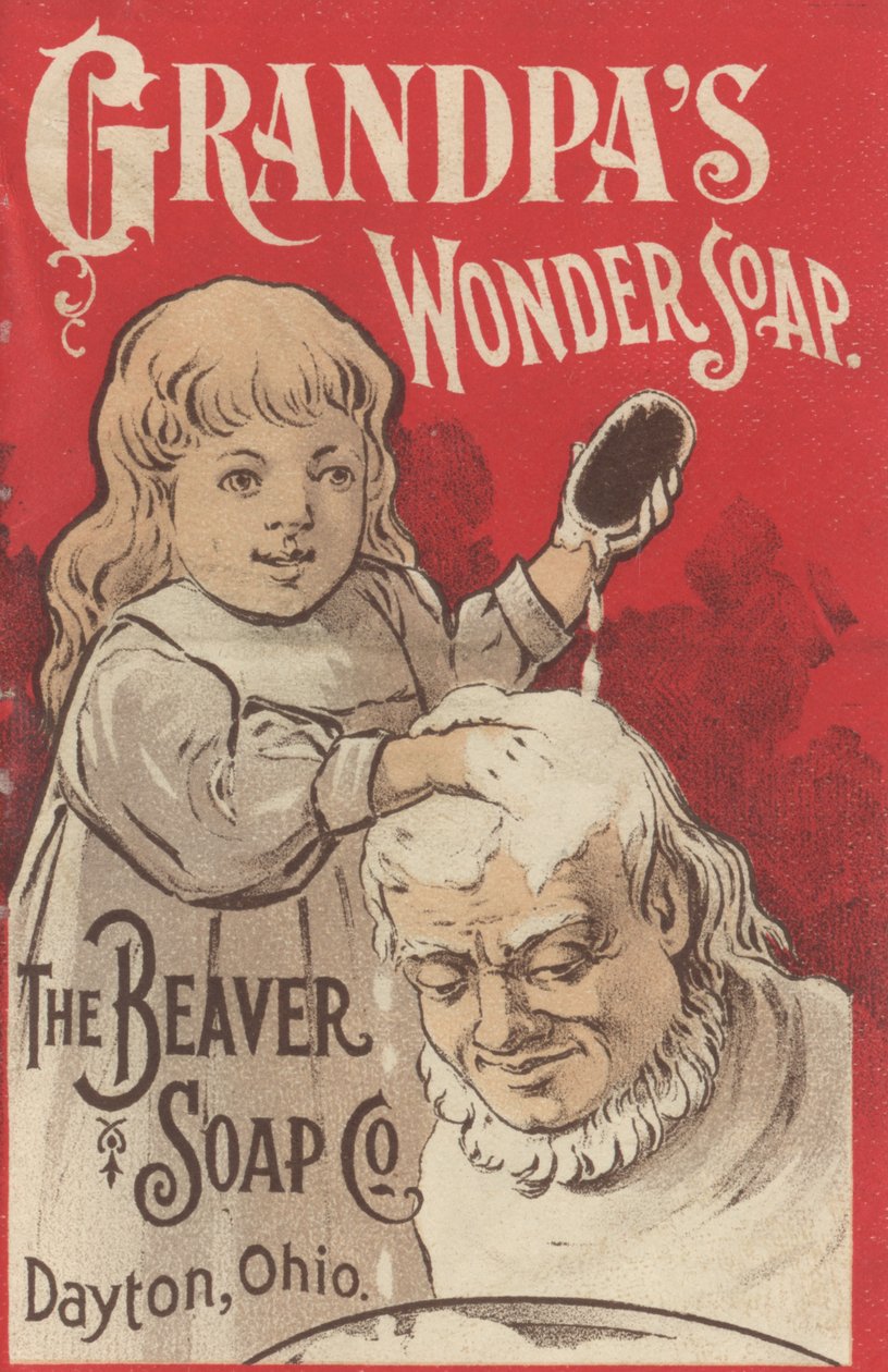 Grandpas Wonder Soap, c.1898 için reklam by American School