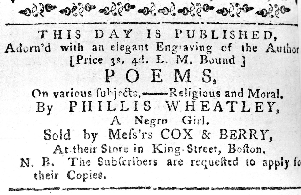 Phillis Wheatley