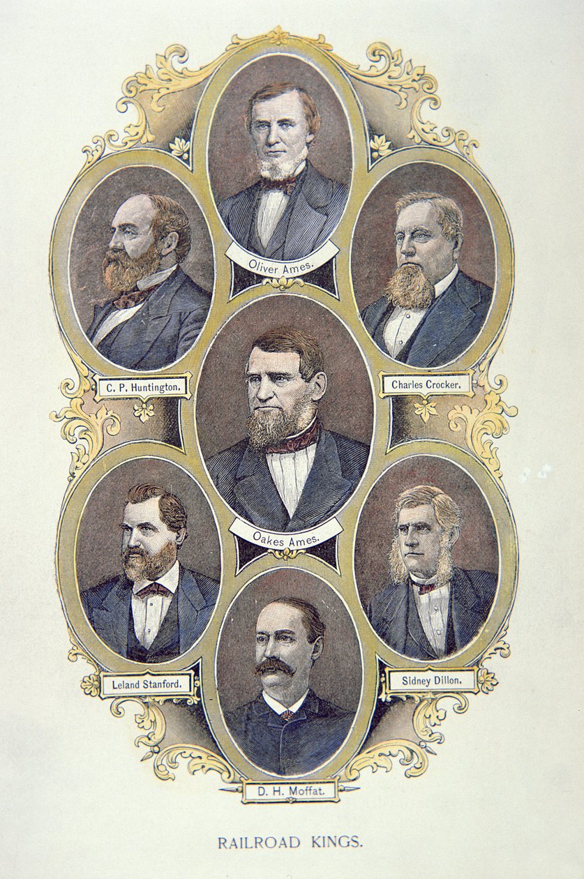 American Railroad Kings (renkli taş) by American School