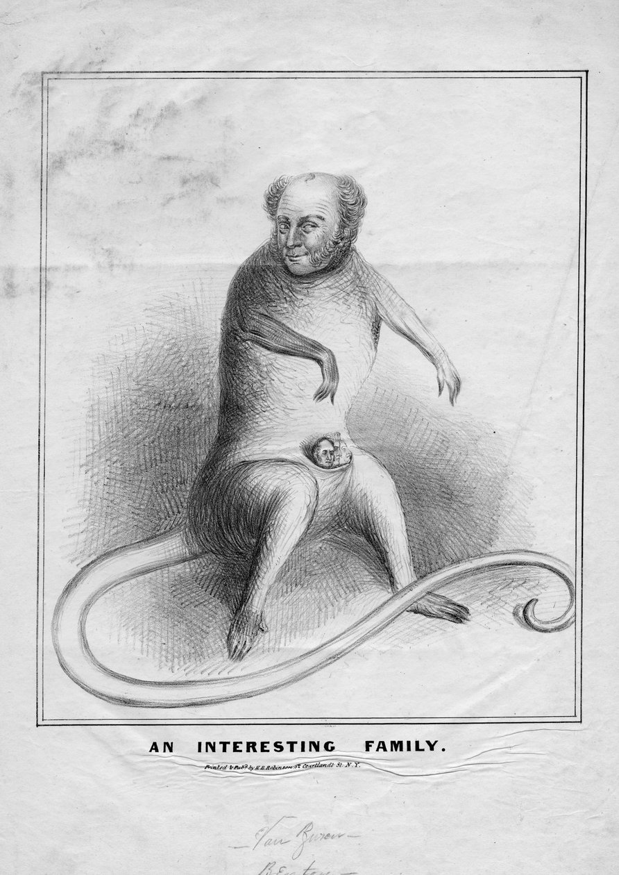 İlginç bir aile, HR Robinson tarafından yayınlandı, New York, 1845 dolayları by American School