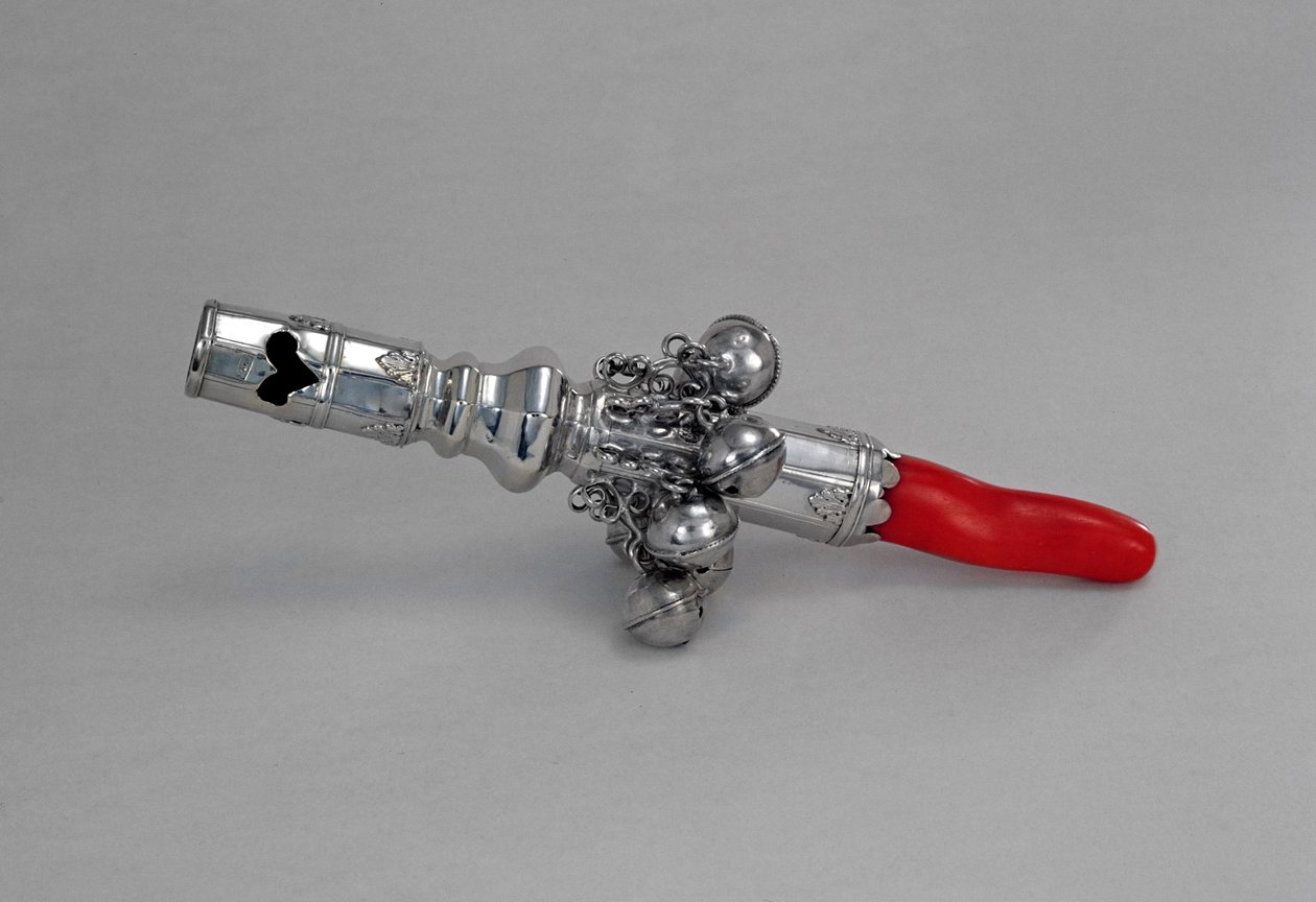 Bebek çıngırağı, Koloni Dönemi, c.1770 (gümüş) by American School