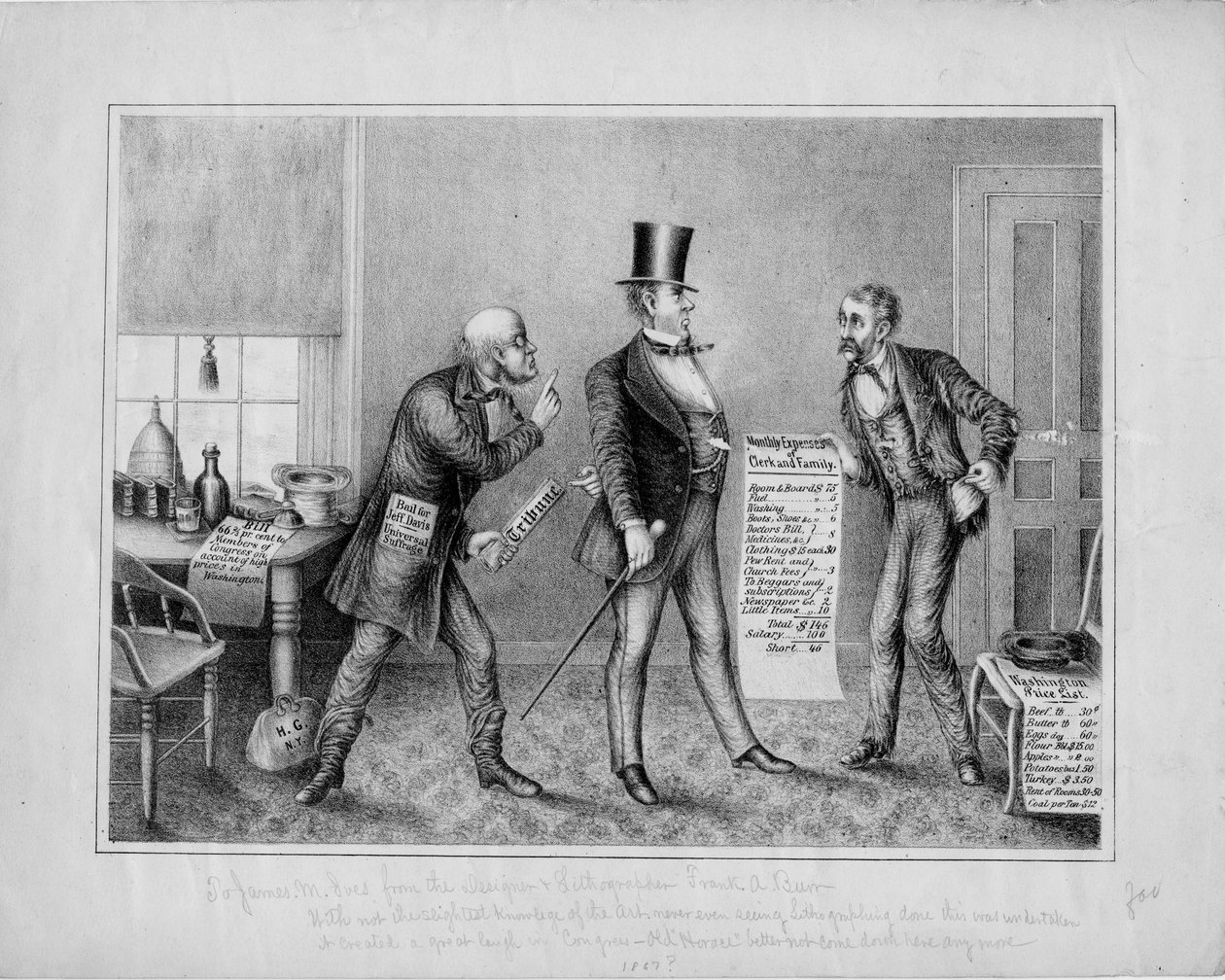 [Jeff için kefalet. Davis] tarafından yayınlanan Frank A Burr, Washington DC, c. 1867 by American School
