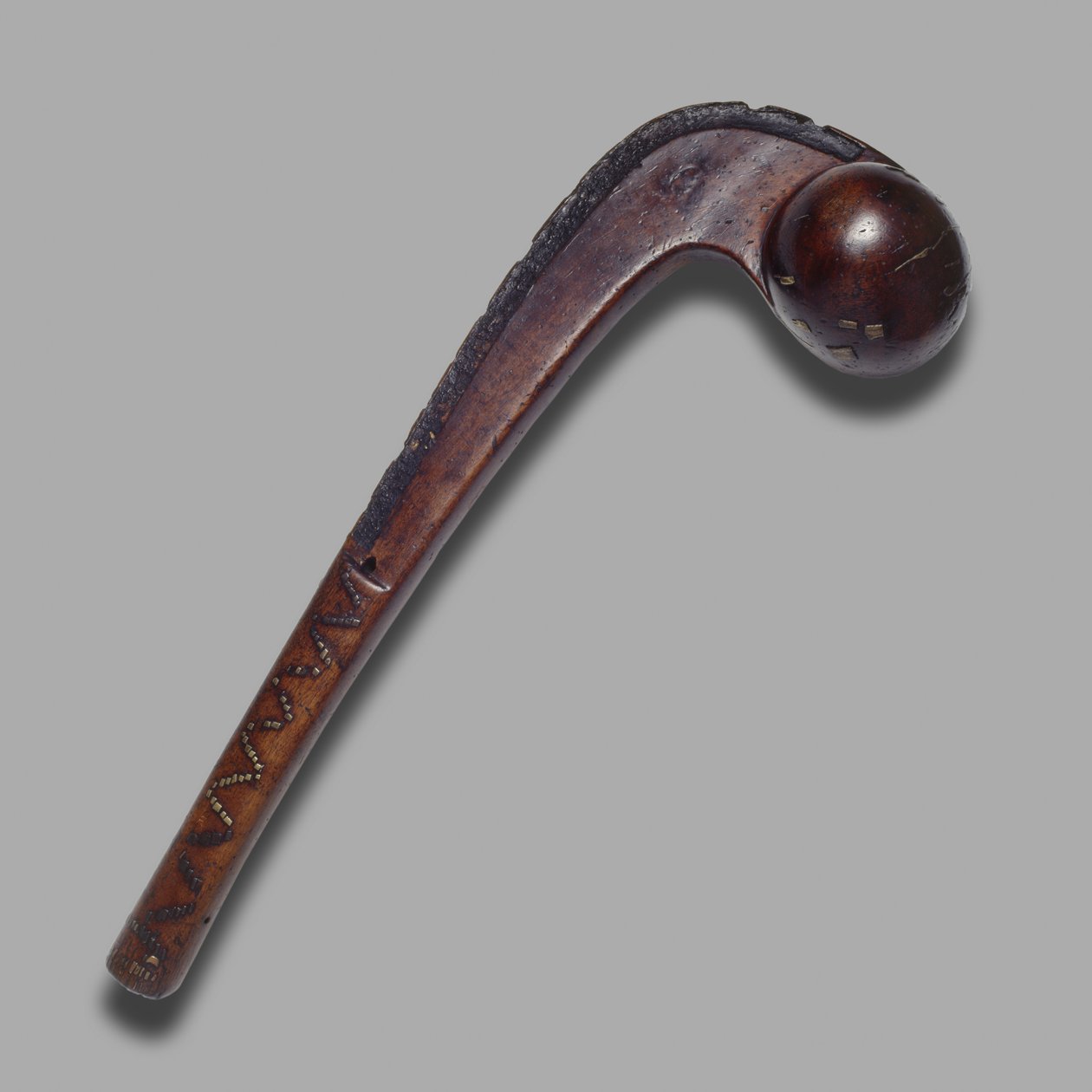 Top Başlı Tomahawk Kulübü (ahşap ve pirinç) by American School