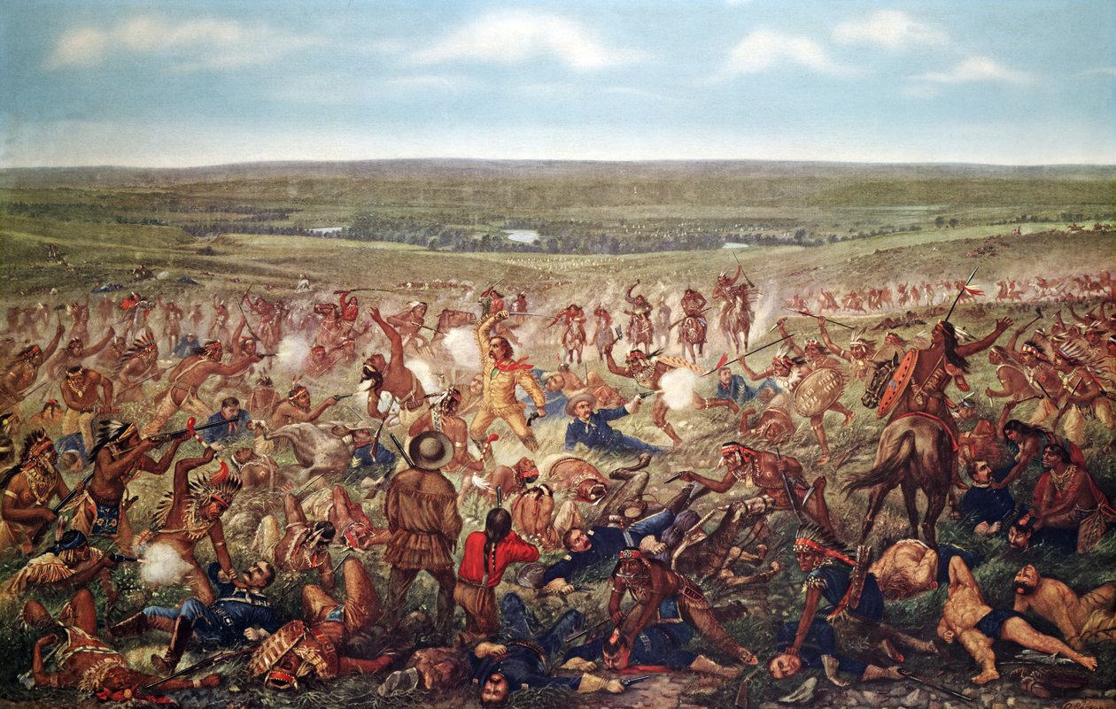 Küçük Büyük Boynuz Savaşı, Haziran 1876 by American School