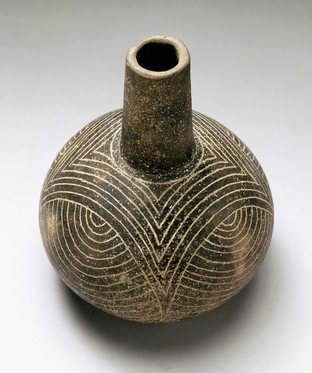 Şişe Baily oyulmuş, Caddoan, 1200-1500 (seramik) by American School