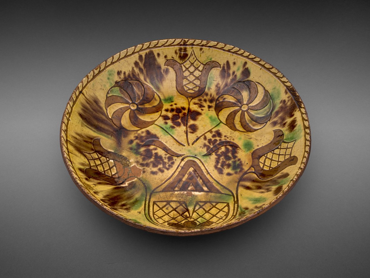 Kase, c.1800 (slipware) by American School