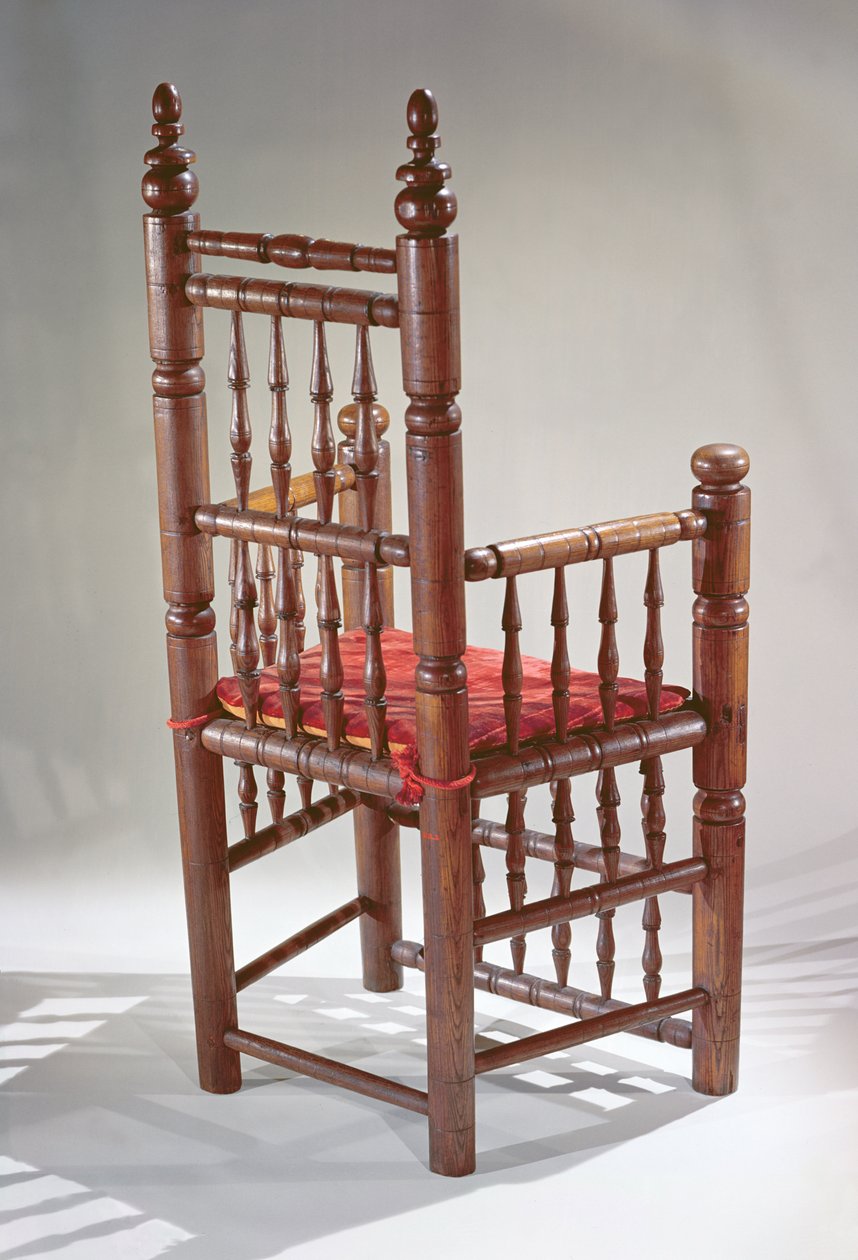 Brewster Sandalye (ahşap ve tekstil) by American School