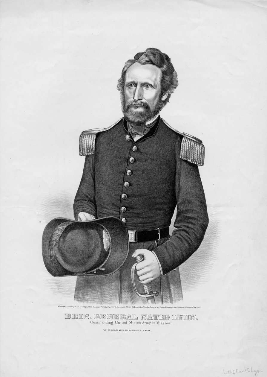 Brik. General Nathl. Lyon, bar. Currier & Ives tarafından, 1861 by American School