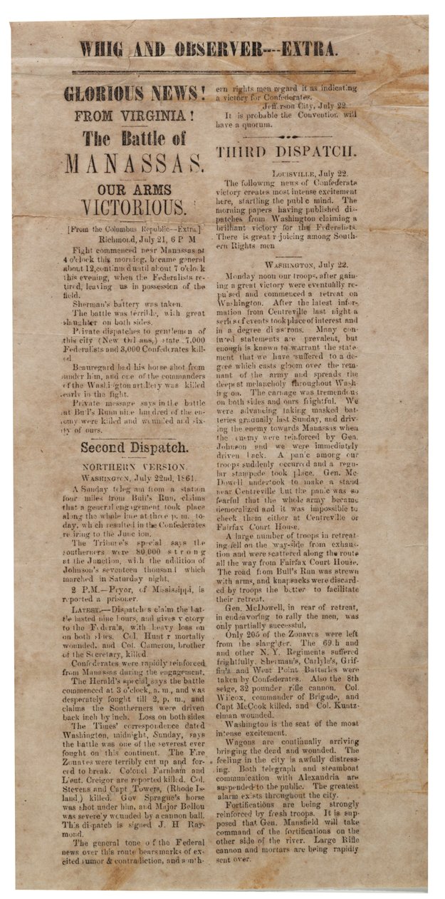 Broadside, 22 Temmuz 1861