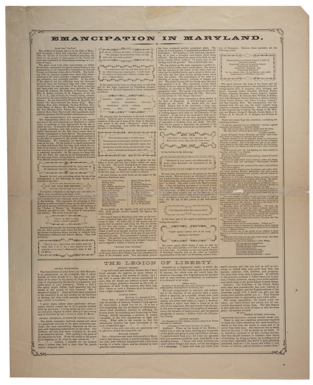 Maryland, Ringwalt & Brown (fl.1863-1865), c.1 Kasım 1864