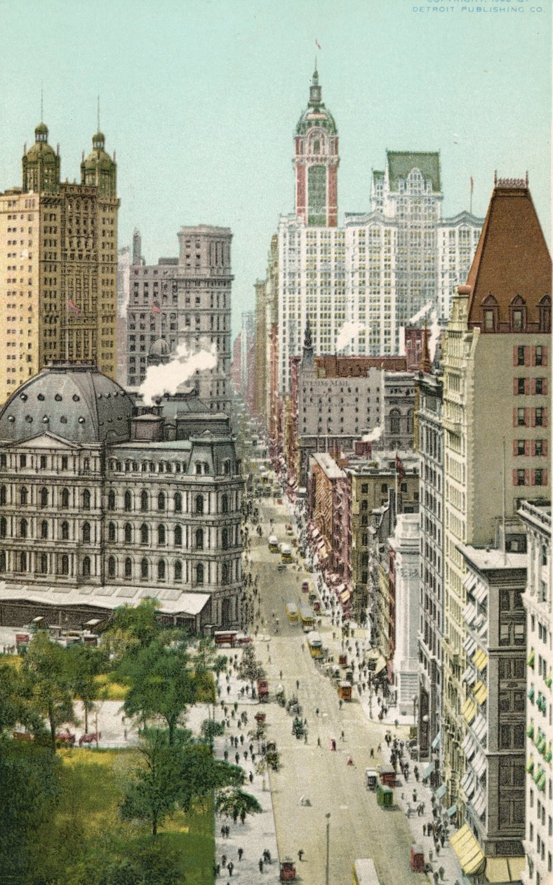 Broadway, New York (renkli taş) by American School