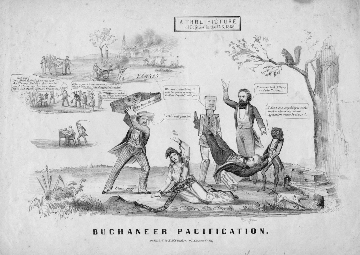 Korsan pasifleştirme; EH Fletcher tarafından yayınlandı, New York, c.1856 by American School