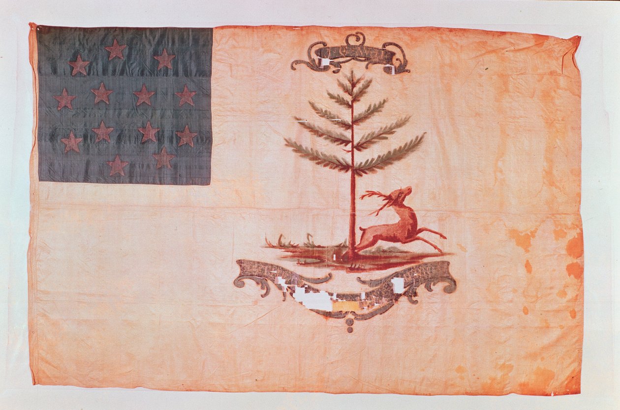 Amerika Bucks bayrağı, c.1787 by American School
