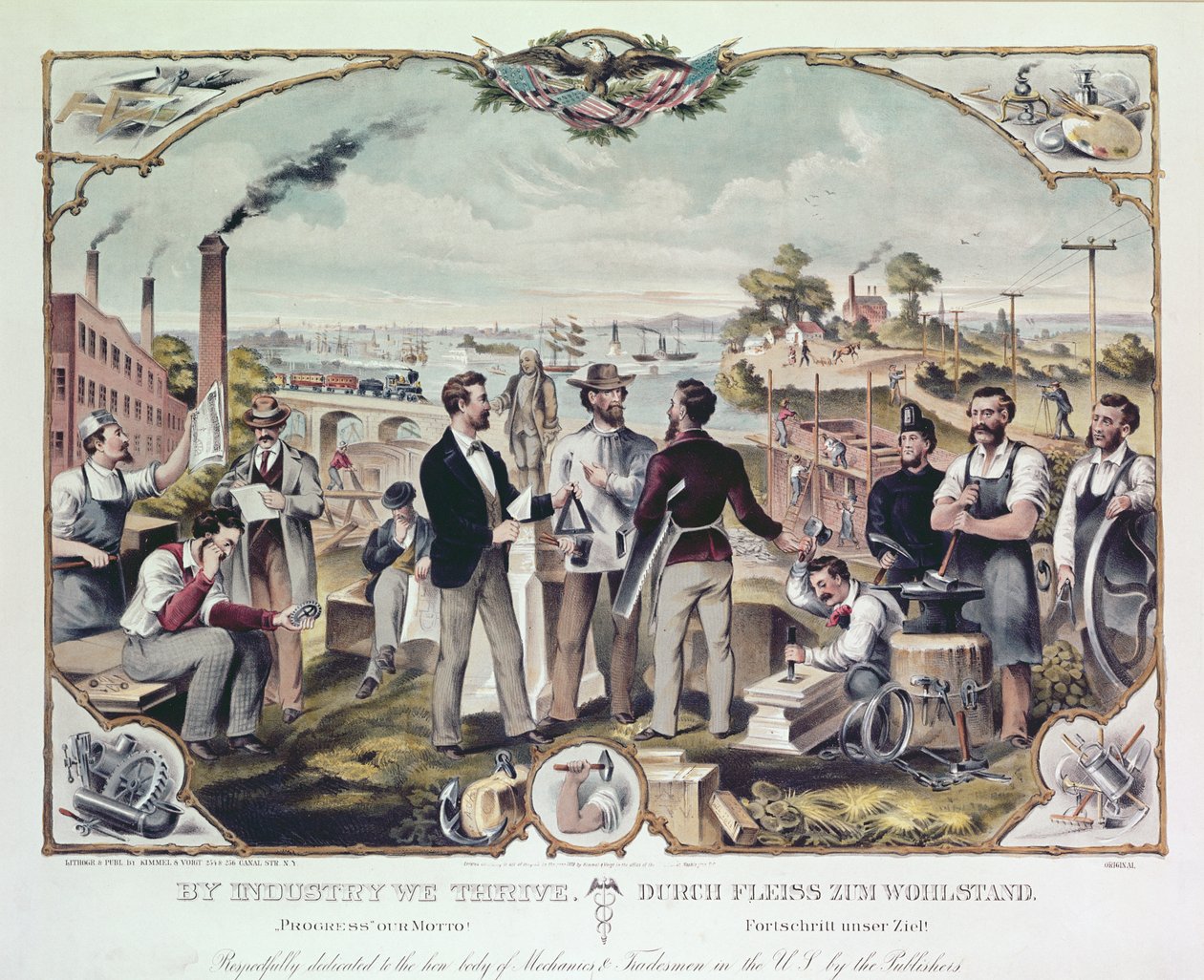 Industry We Thrive, Kimmel ve Voigt tarafından yayınlandı, 1873 by American School