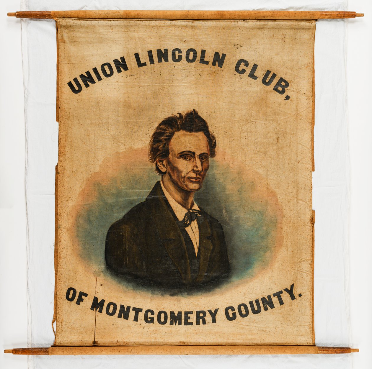 Abraham Lincoln, Montgomery County için kampanya afişi by American School