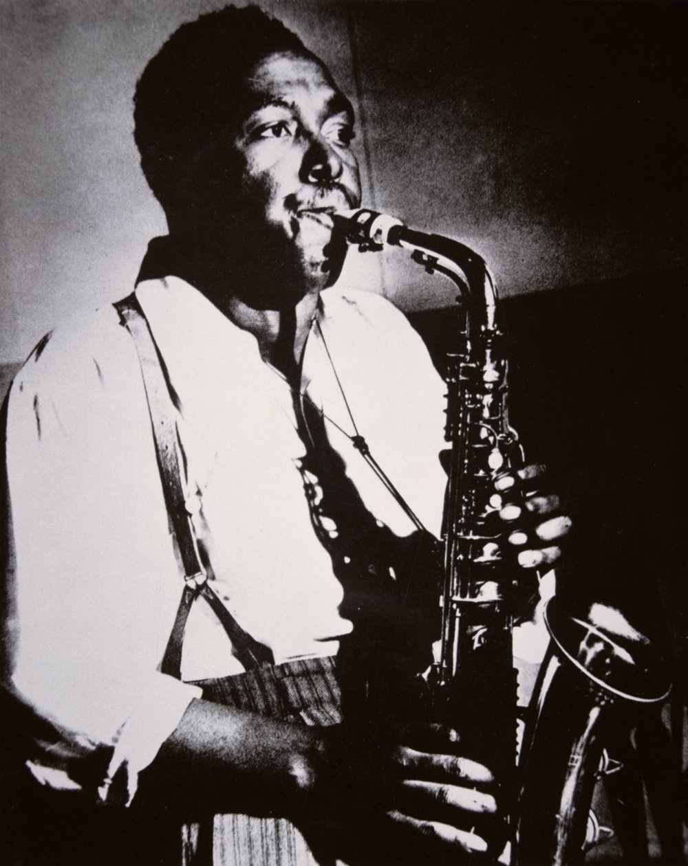 Charlie Parker (1920-55) (s/b fotoğraf) by American School