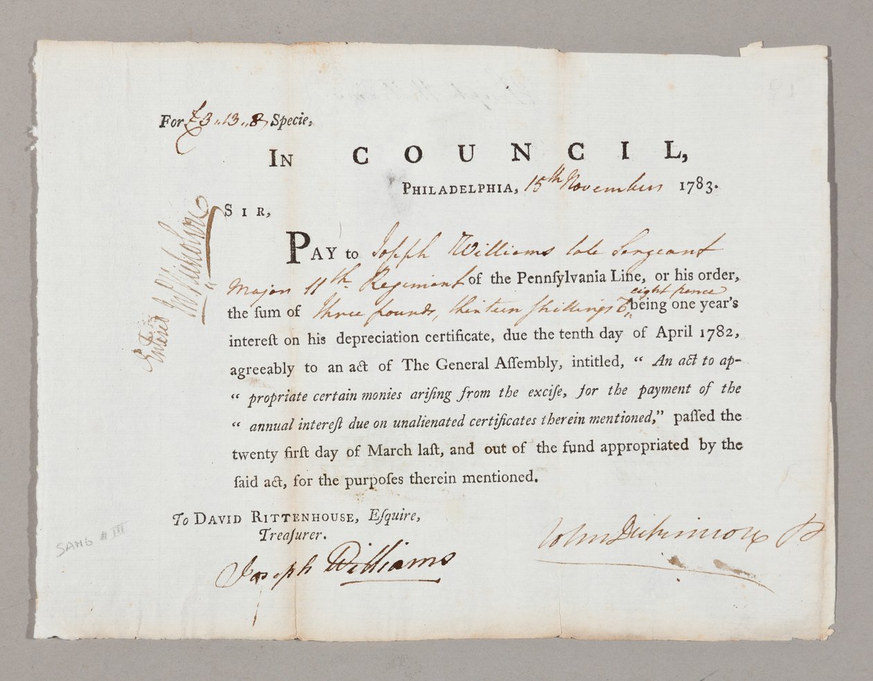 13 Kasım 1783