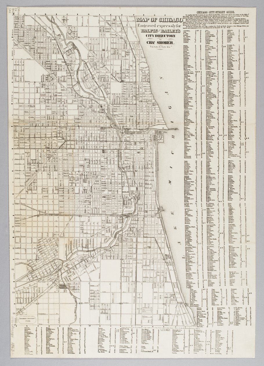 Chicago Şehri Haritası by American School