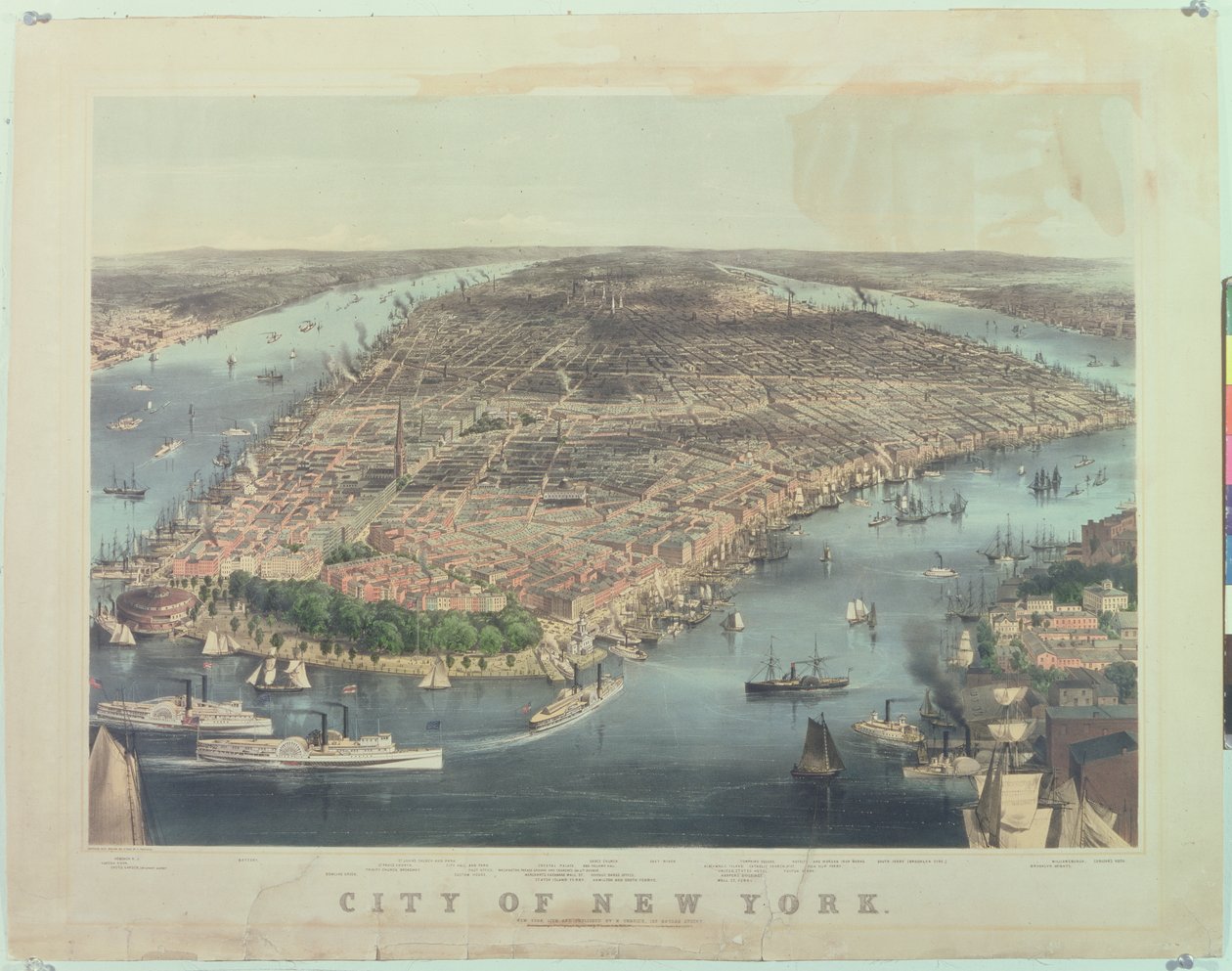 New York Şehri, 1856 by American School