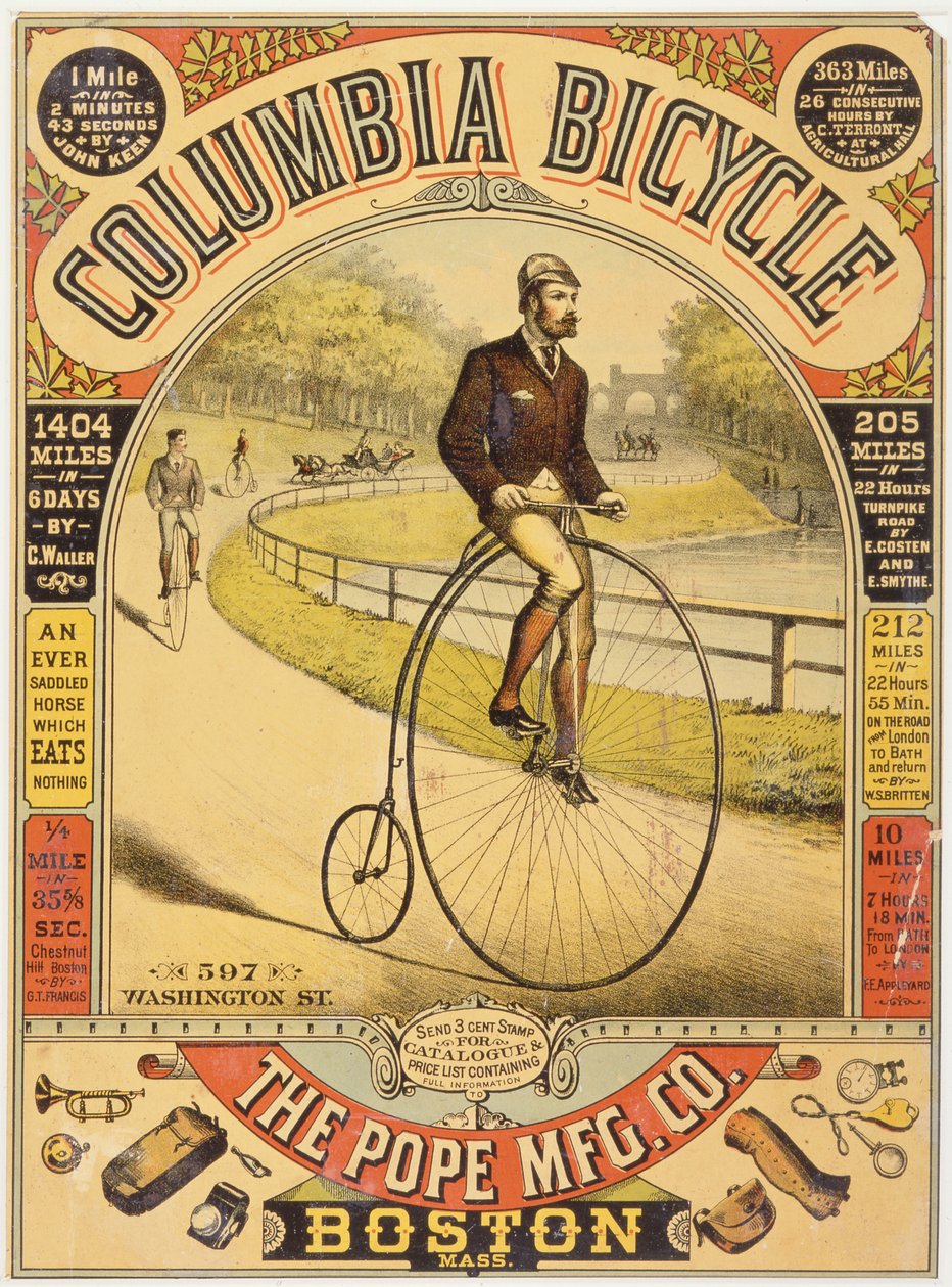 Columbia Bisiklet Reklamı, c.1890