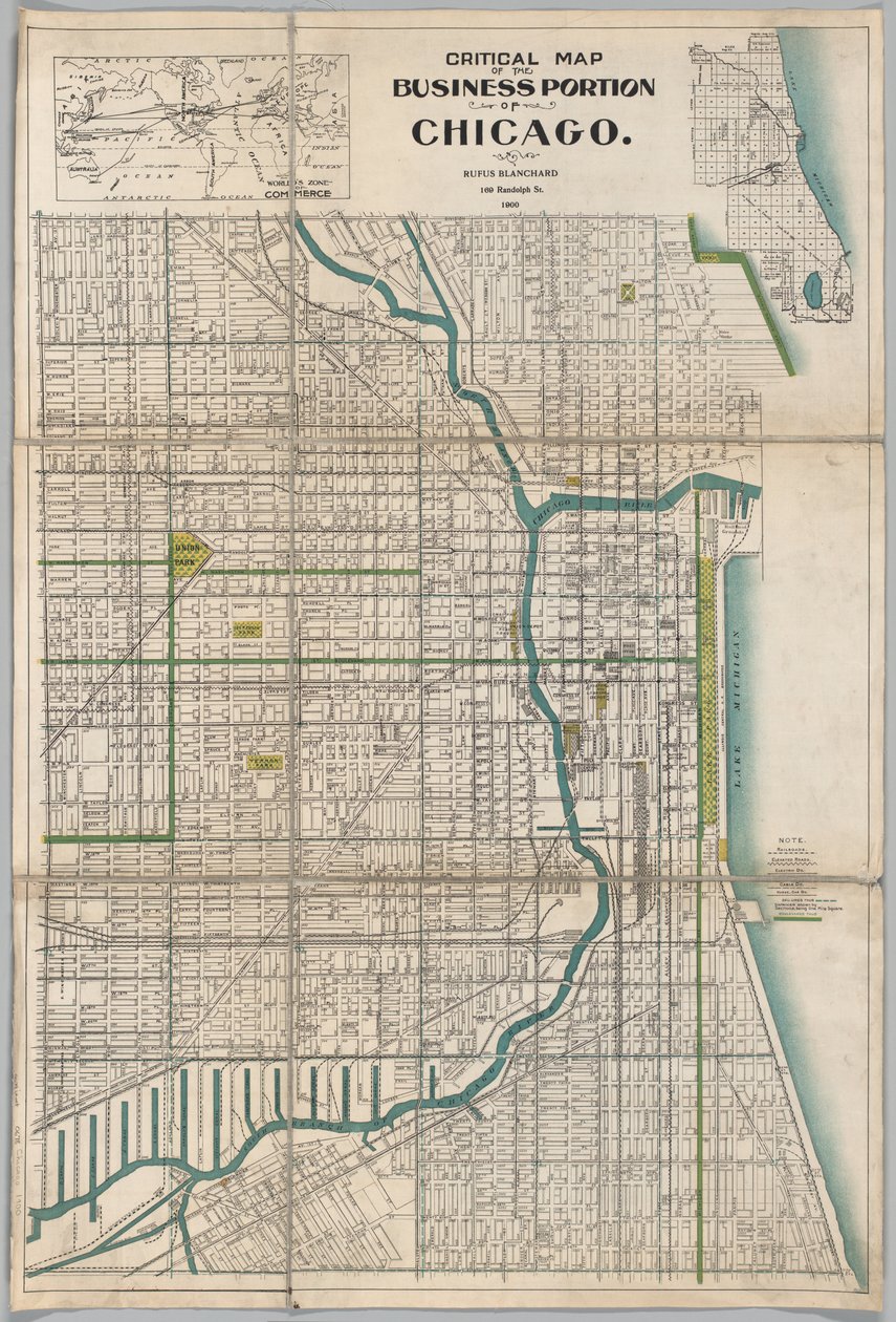 Chicago İş Bölgesinin Kritik Haritası by American School