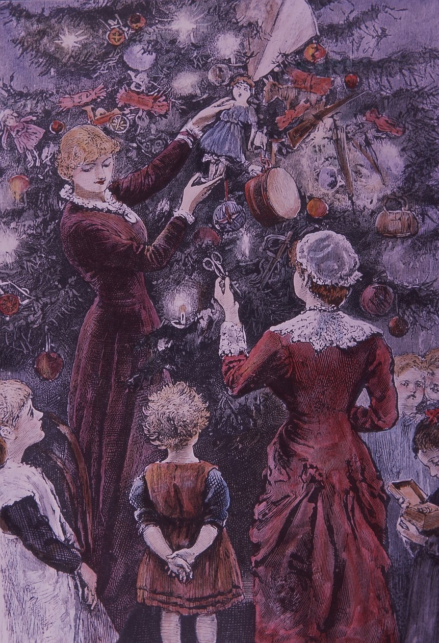 Noel ağacını süslemek by American School
