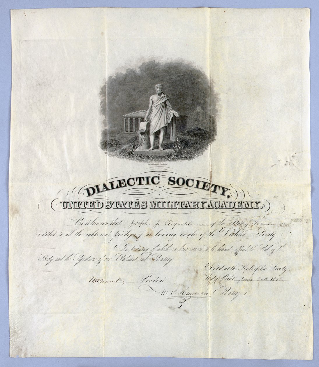 Ulysses S. Grant tarafından imzalanan belge by American School