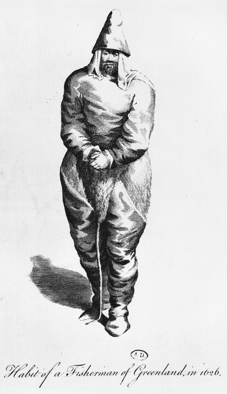 Grönland Balıkçısı Elbisesi, 1626 by American School