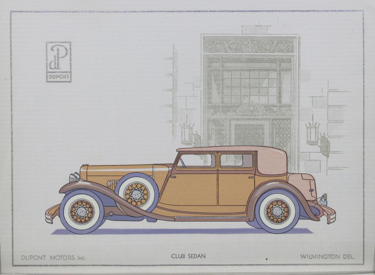 DuPont Motorlu Arabalar: Club Sedan, 1921 by American School