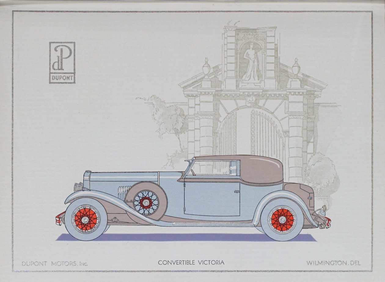 DuPont Motorlu Arabalar: Cabrio Victoria, 1921 by American School
