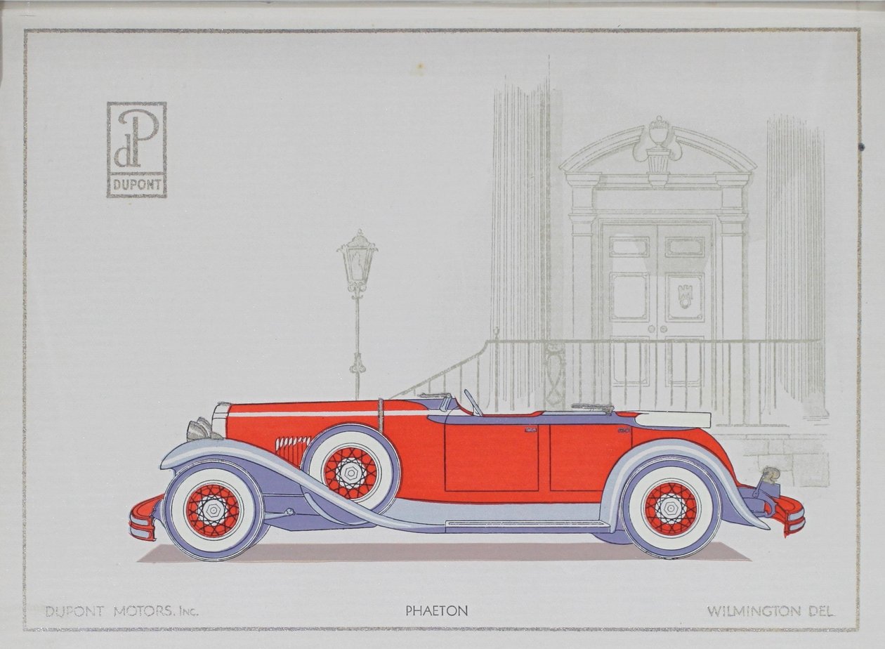 DuPont Motorlu Arabalar: Fayton, 1921 by American School