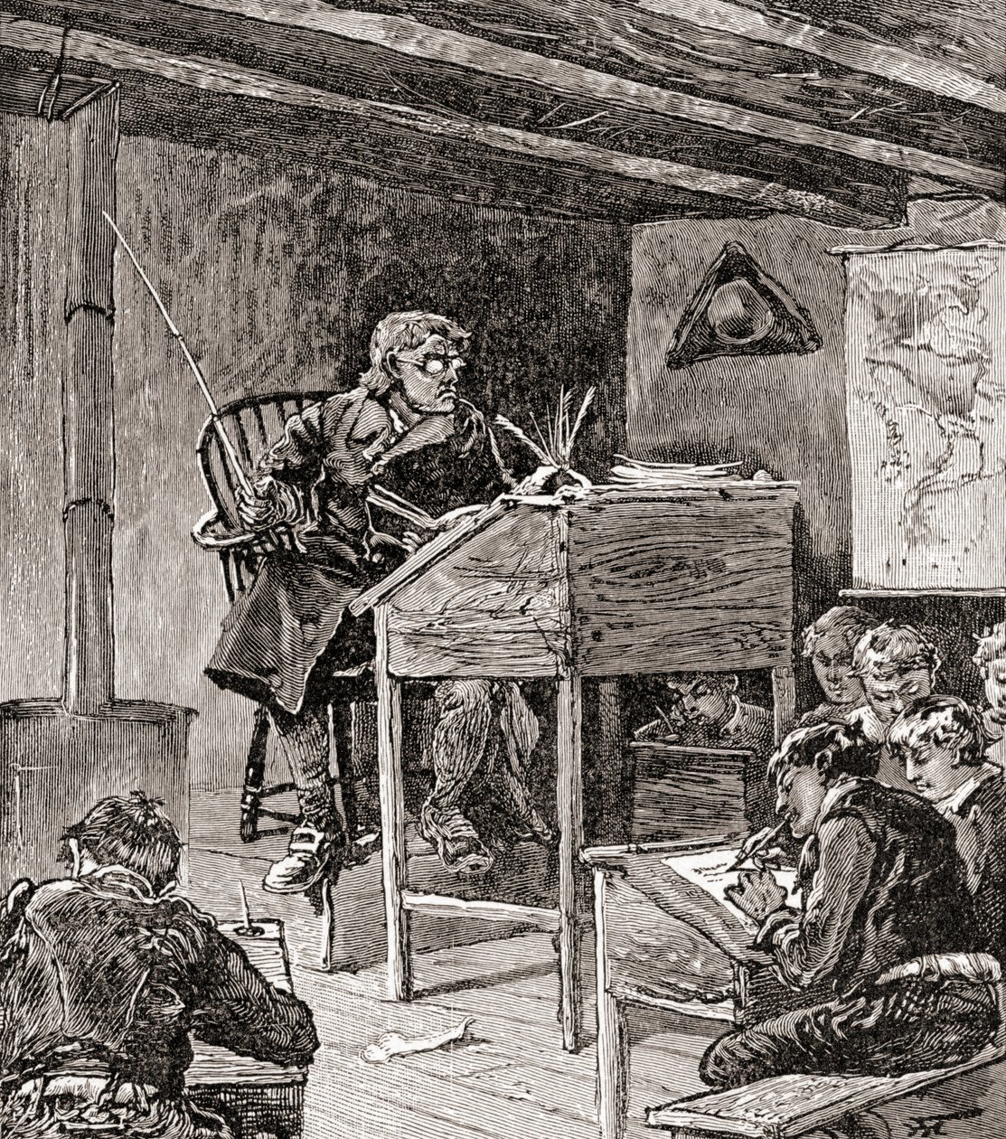 1905'te yayınlanan 'Ülkemizin Tarihi'nden 18. ve 19. yüzyıllarda eğitim (ahşap gravür) by American School