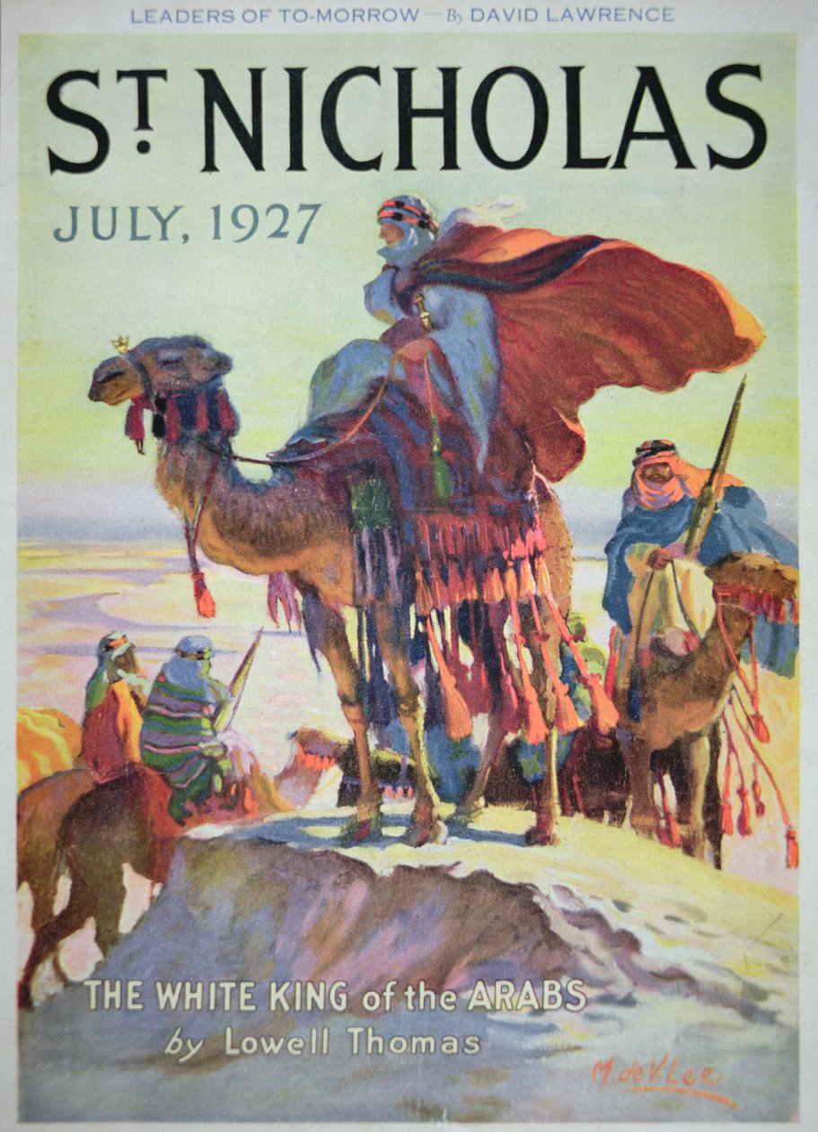 St. Nicholas dergisinin ön kapağı, Temmuz 1927 (renkli litho) by American School