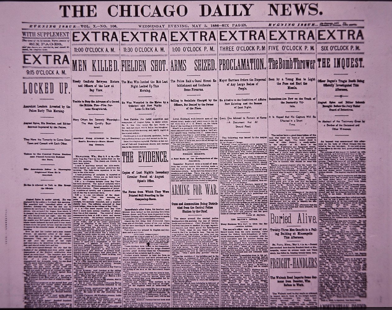 Chicago Haymarket İşçi İsyanı