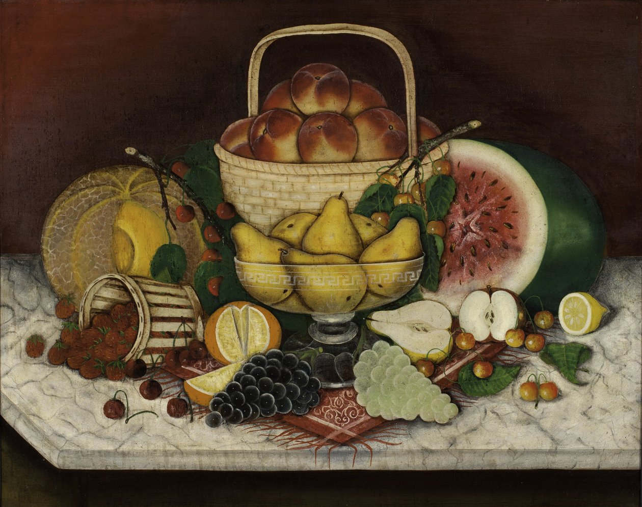 Mermerde Meyve, 1865 by American School