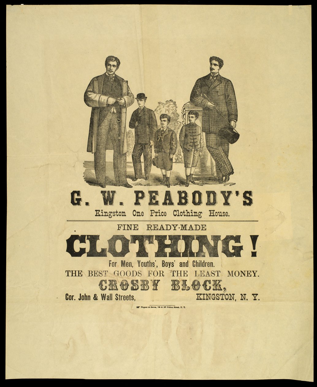 G.W. Peabodys Kingston Tek Fiyat Giyim Evi by American School