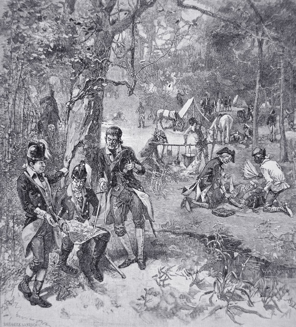 General Francis Marion kampta (lito) by American School