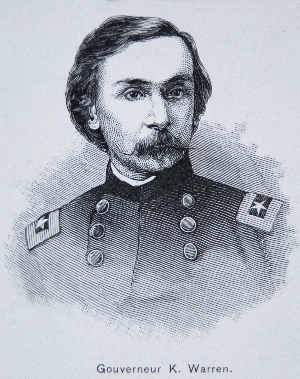 General Gouverneur Kemble Warren (1830-82) (gravür) by American School