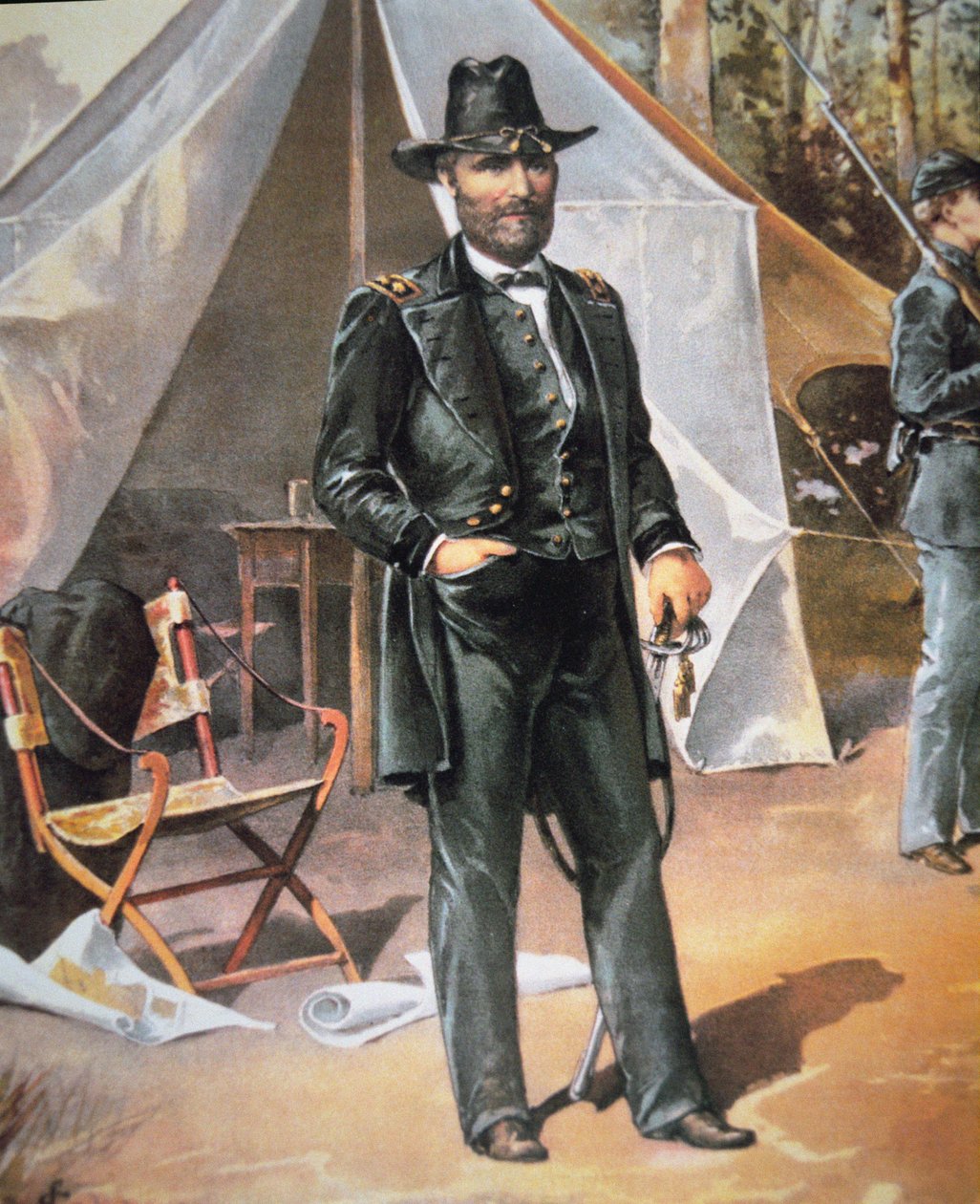 General Ulysses Simpson Grant (renkli taş) by American School