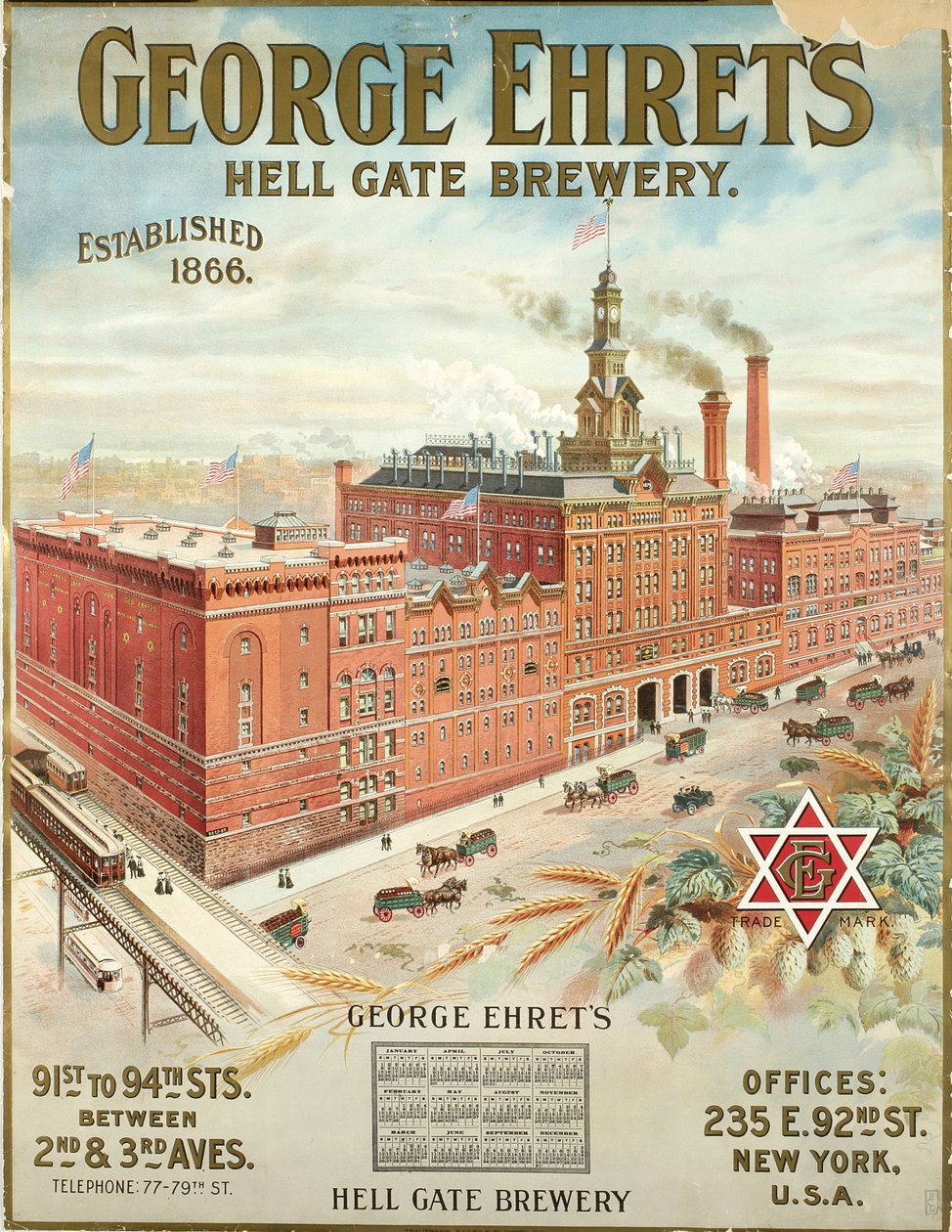 George Ehrets Hell Gate Bira Fabrikası, 1866
