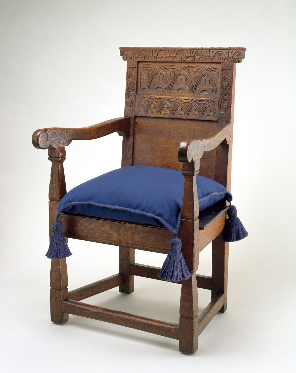 Büyük Sandalye, Essex County, Massachusetts, 1640-85 (beyaz meşe) by American School