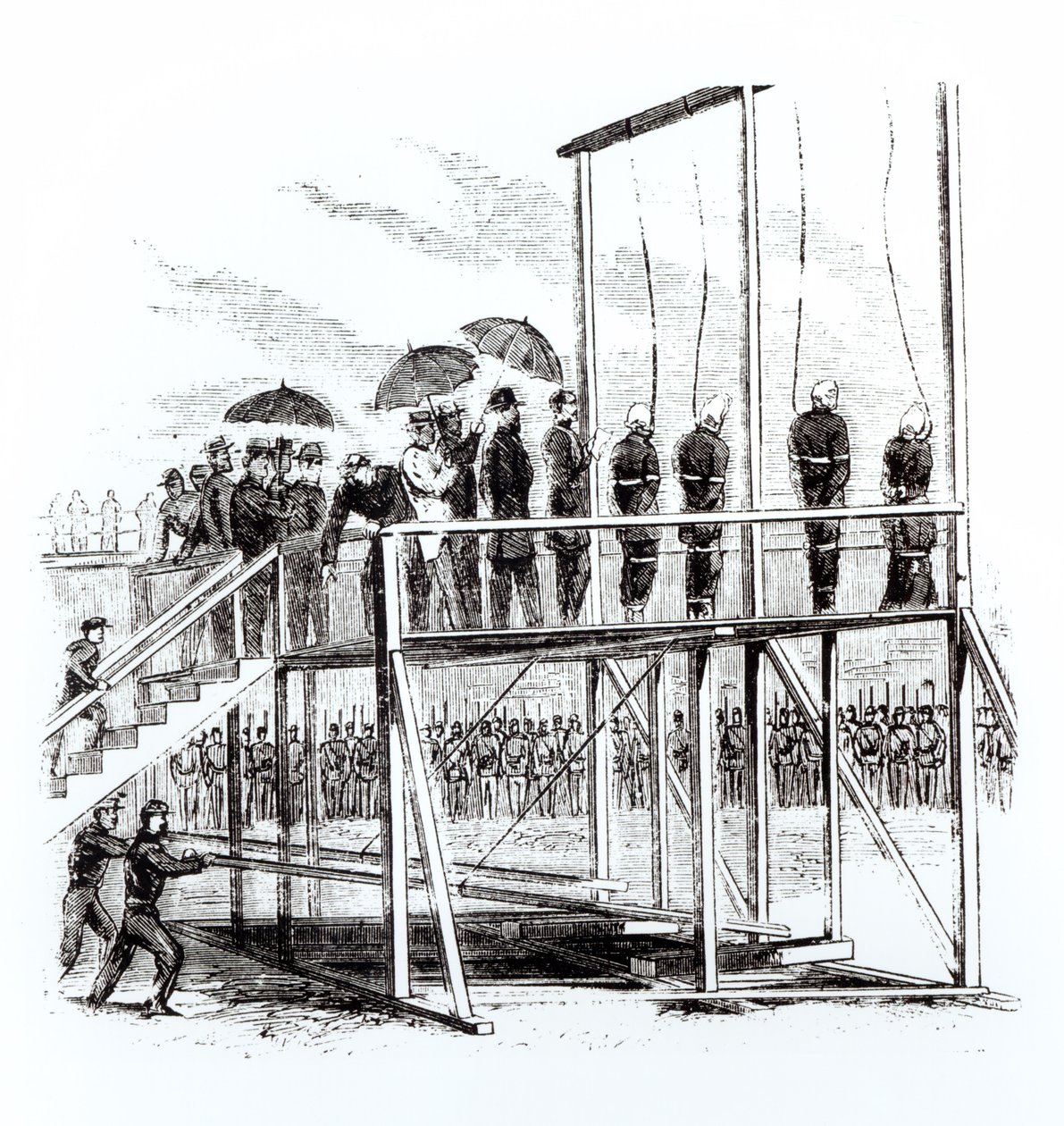 Lincoln suikastı komplocularının asılması, 7 Temmuz 1865 by American School