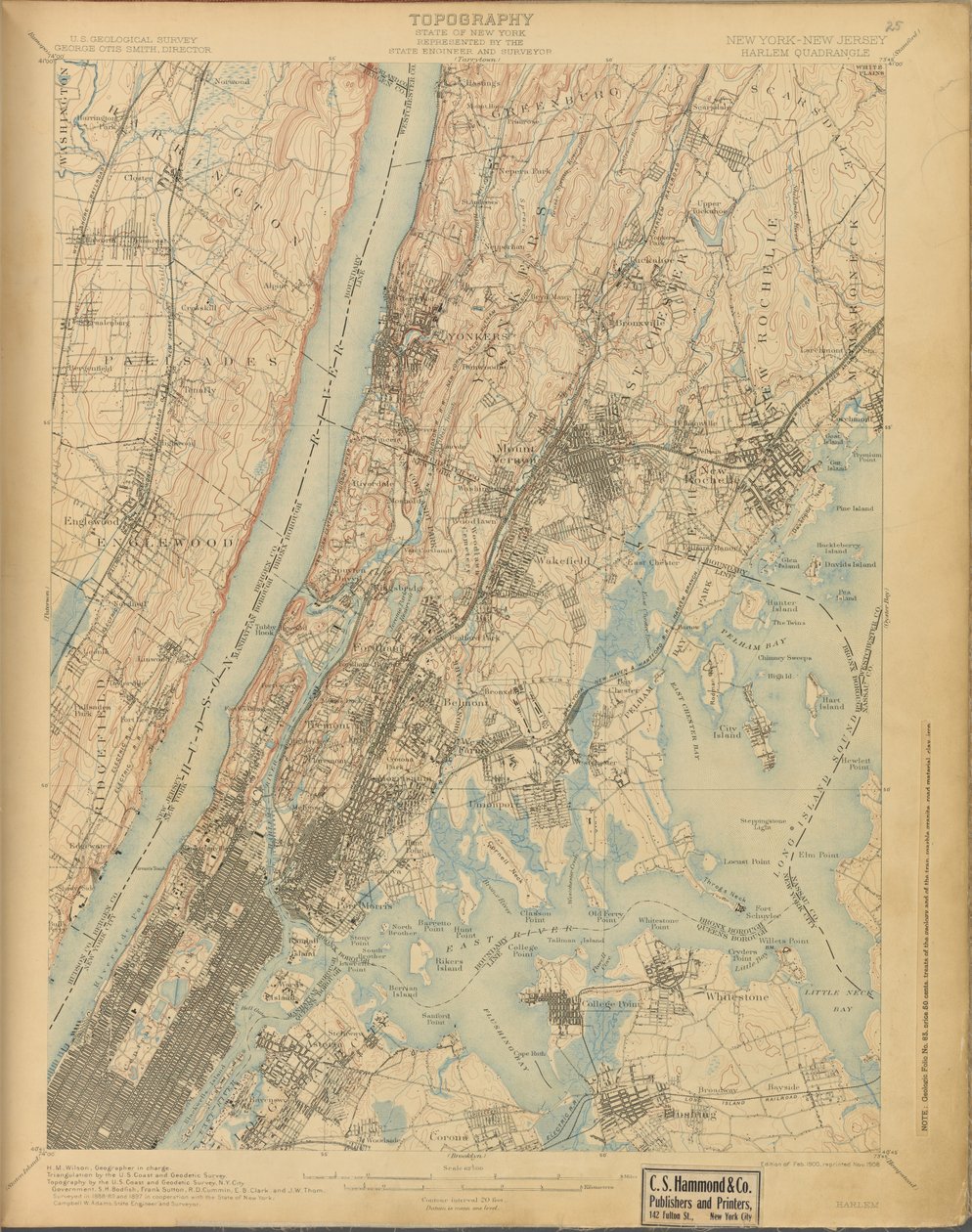 Harlem, 1888-89 ve 1897 araştırması, ed. 1900, tekrar. 1908 by American School