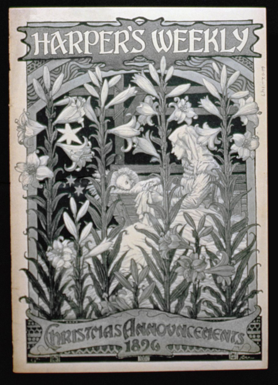 Harpers Weekly, Noel Duyuruları 1896 by American School