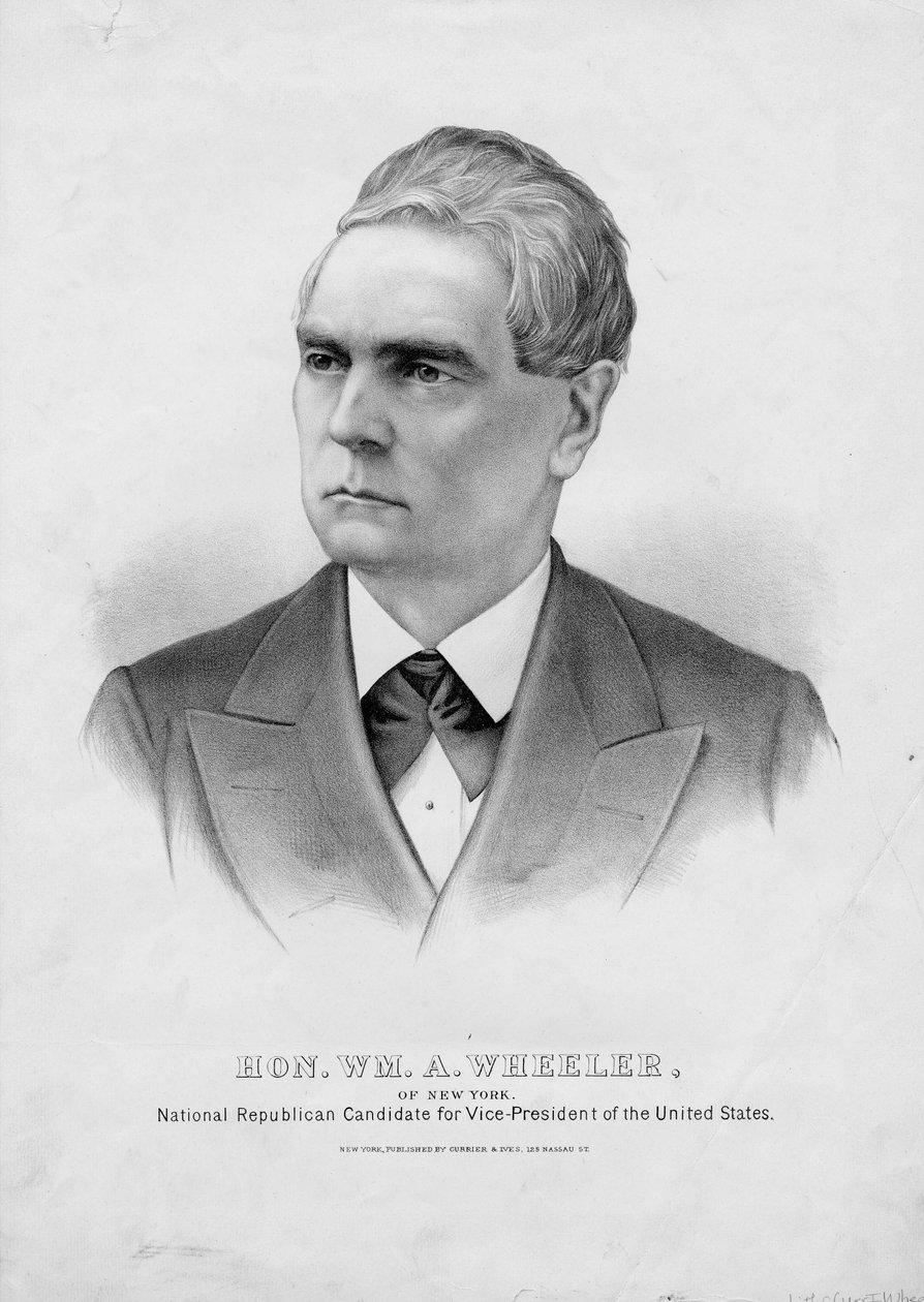 Tatlım. Wm. A. Wheeler, New York: Ulusal Cumhuriyetçi ABD Başkan Yardımcısı adayı, pub. Currier & Ives tarafından, 1876 dolayları by American School