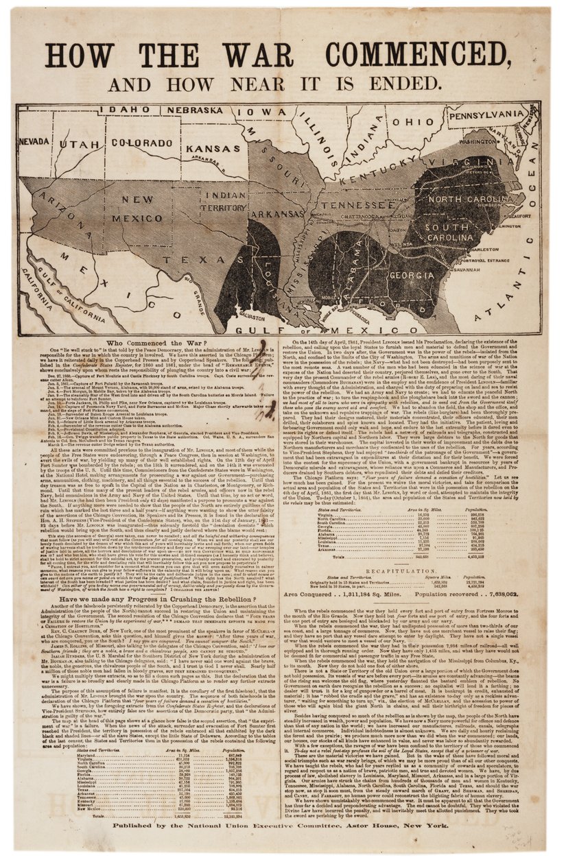 Savaş nasıl başladı ve ne kadar yakın sona erdi, 1864 by American School